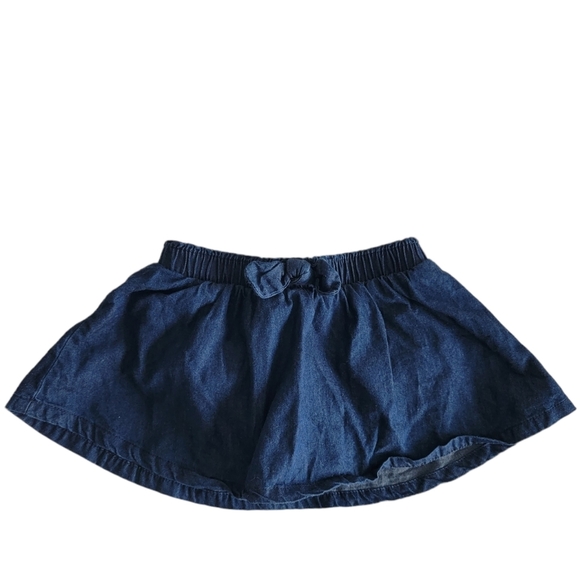 Baby Cat & Jack Dark Wash Denim Jean Skort 6-9 Months - Picture 2 of 5